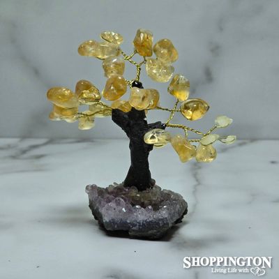 Crystal Gemstone Tree - Citrine 12cm