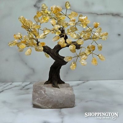 Crystal Gemstone Tree - Citrine 25cm