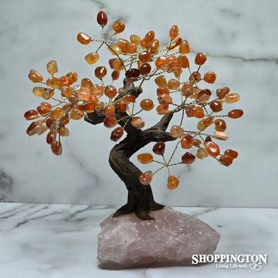 Crystal Gemstone Tree - Carnelian 25cm