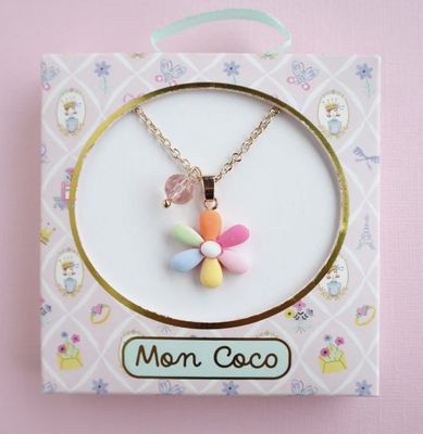Mon Coco Rainbow Petal Necklace