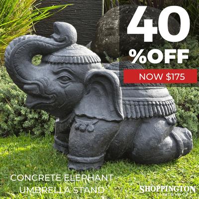 Concrete Elephant with Umbrella Stand 60cm