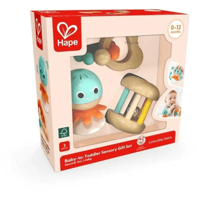 Hape - Baby To Toddler Sensory Gift Set