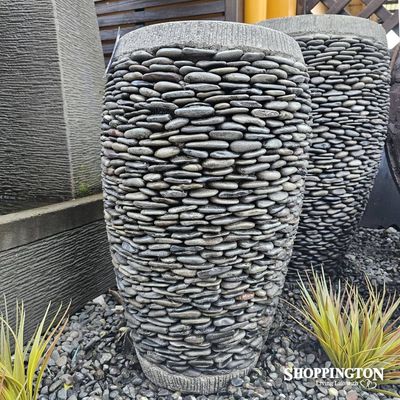 Garden Pot - Grey River Stone Pot - Round 70cm