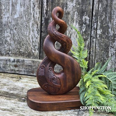 Carved Wooden Twist Large 300mm