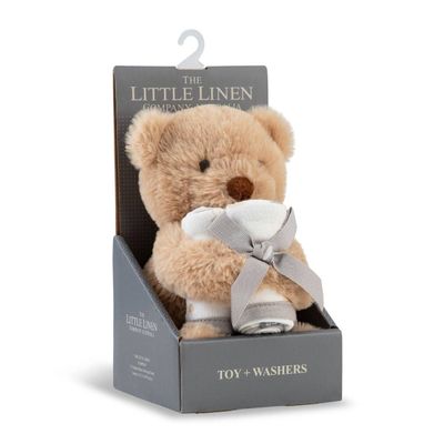 Little Linen Plush Toy &amp; Washers - Nectar Bear