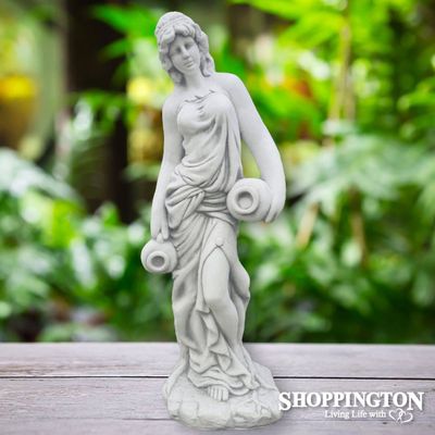 Garden Statue - Greecian Lady with Urn 79cm (designed to last outdoors)