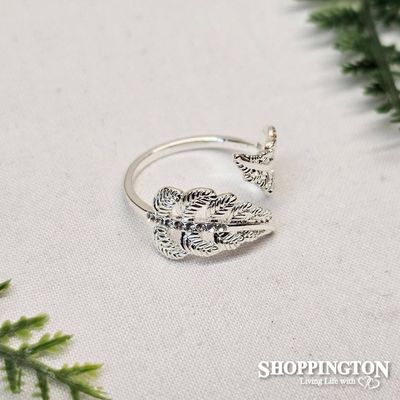 Ring - Silver Double Fern