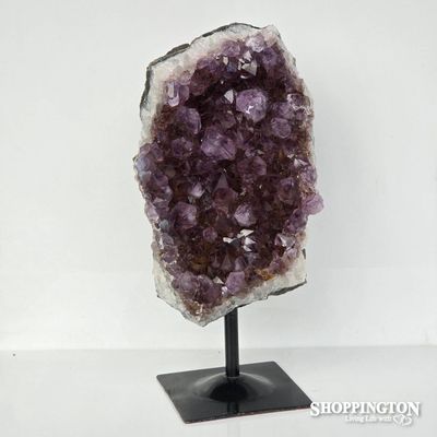 Amethyst Druze on Metal Stand #1