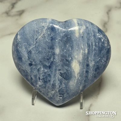 Blue Calcite Heart #1
