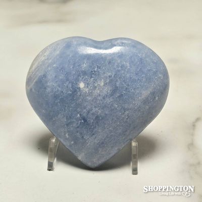 Blue Calcite Heart #2