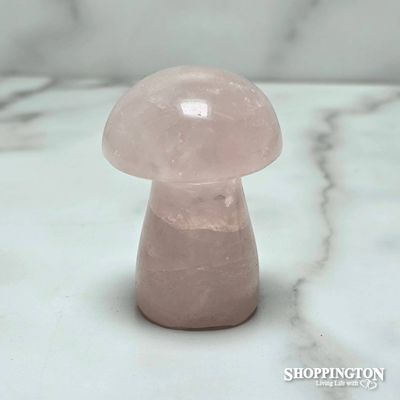 Rose Quartz Stone Mushroom #3