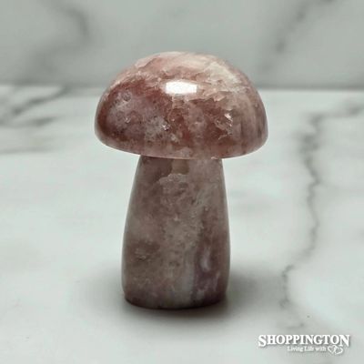 Rose Quartz Stone Mushroom #5