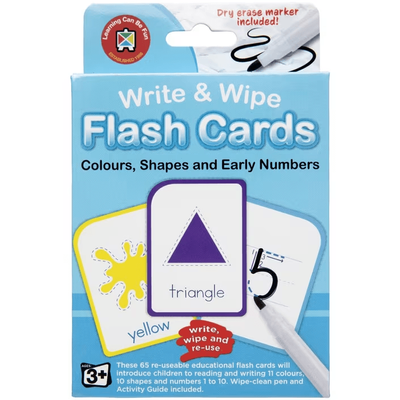 Write &amp; Wipe Flash Cards - Colours, Shapes &amp; Early Numbers