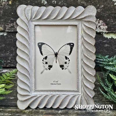 Twist Pattern Photo Frame - Taupe