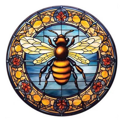 Suncatcher - Acrylic Round Bee