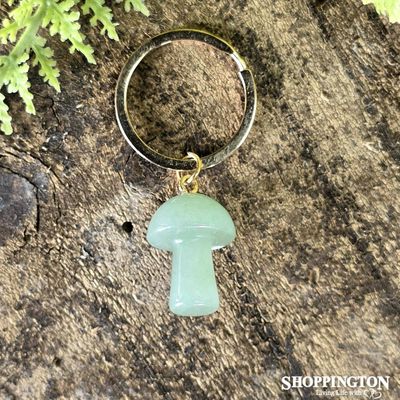 Mushroom Gemstone Keyrings