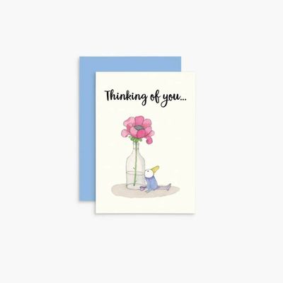 Gift Card - Twigseeds Thinking of You Flower &amp; Bird