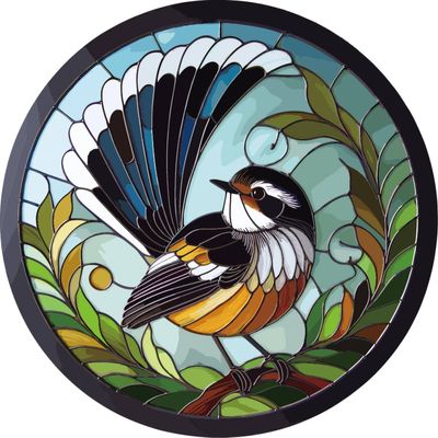 Stained Glass Hanger - Fantail