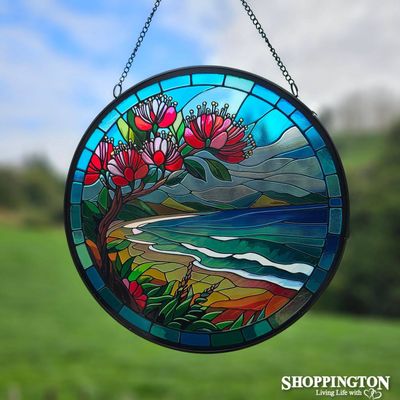 Stained Glass Hanger - Beach