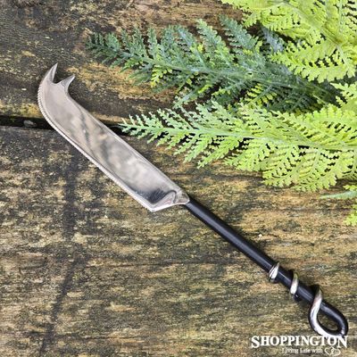 Spiral Cheese Knife - Black Handle