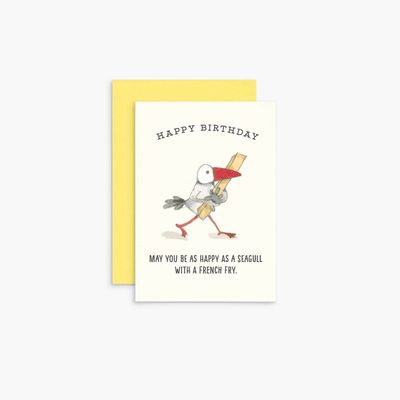 Gift Tag - Happy Birthday Seagull