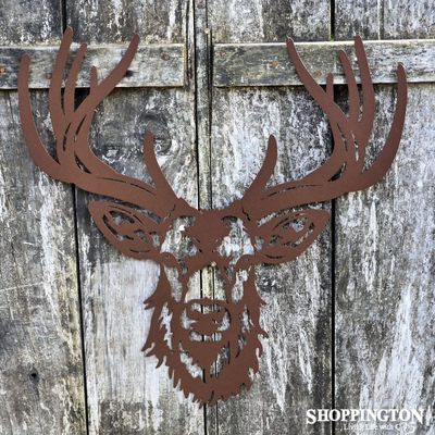 Red Stag Rustic Wall Art