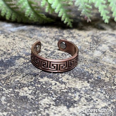 Copper Ring - Aztec