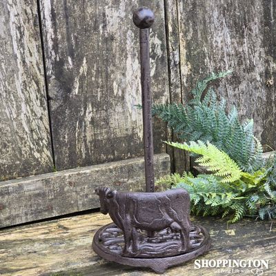 Cast Iron - Cow Paper Towel Holder