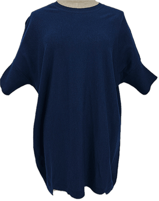 Loose Fit Sleeved Jumper - Navy