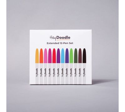 Hey Doodle Markers - Extended 12 Pen Set