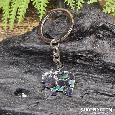 Kiwiana Keyring - Paua Cow