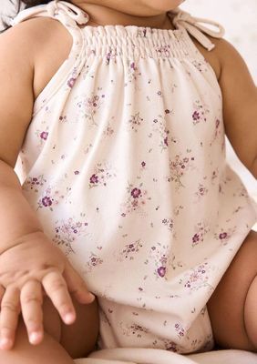 Jamie Kay Organic Cotton Cassie Playsuit - Sweet William Floral Natural