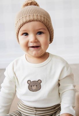 Jamie Kay Pima Cotton Arnold Long Sleeve Top - Cloud Bear