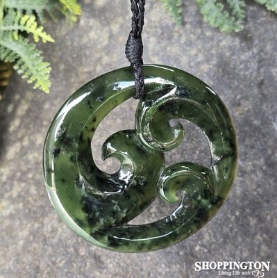 Pounamu Pendant - Triple Koru 60mm