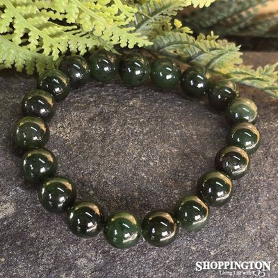 Pounamu - 10mm Bead Bracelet