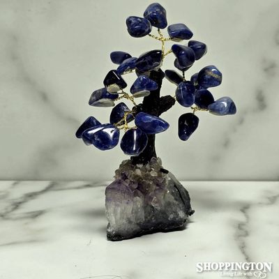 Crystal Gemstone Tree - Lapis 12cm