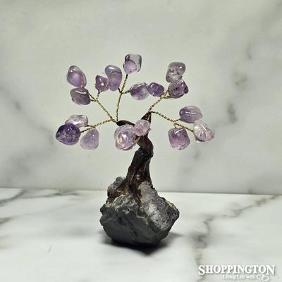 Crystal Gemstone Tree 10cm - Amethyst