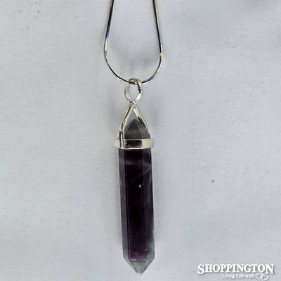 Crystal Pendant -Flurite Double Point