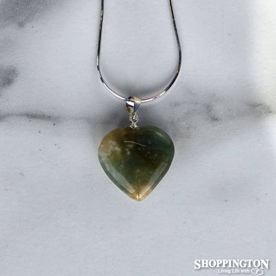 Crystal Pendant - Aventurine Heart