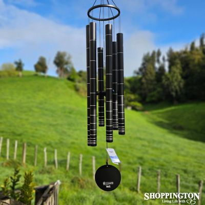 Wind Chime - Natures Melody Black &amp; Silver (tuned) 42