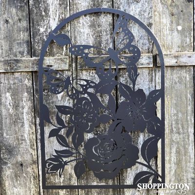 Metal Silhouette Butterfly Wall Art