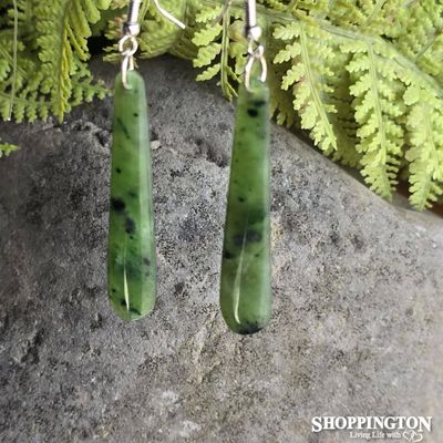 Pounamu - Earrings 52mm Drops