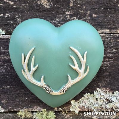 Collectable Heart - Stag Antlers