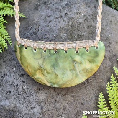 Pounamu - Flower Jade  Breast Plate