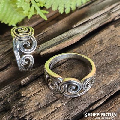 Sterling Silver Maori Design Ring