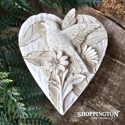 Heart Dove Trinket Box