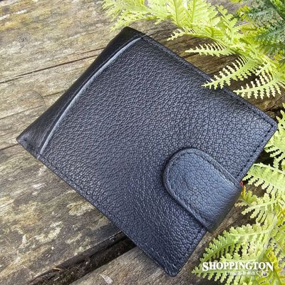 Genuine Leather Mens Wallet - Black