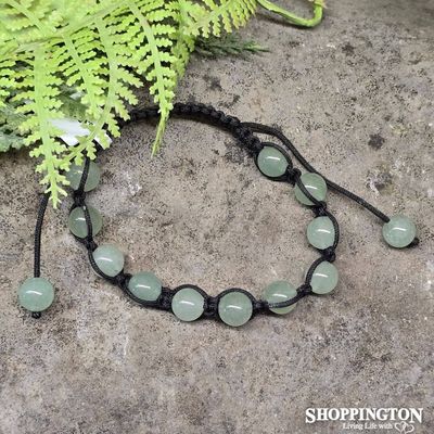 Gemstone Jade Bead Bracelet