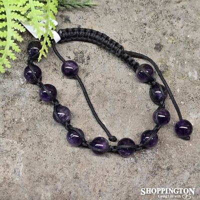 Amethyst Bead Bracelet