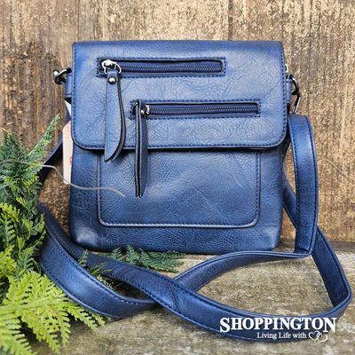 Navy  Blue Crossbody Handbag 21cm